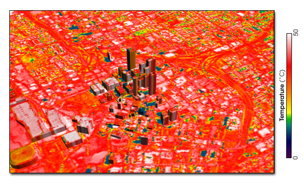 Atlanta roof thermal image  